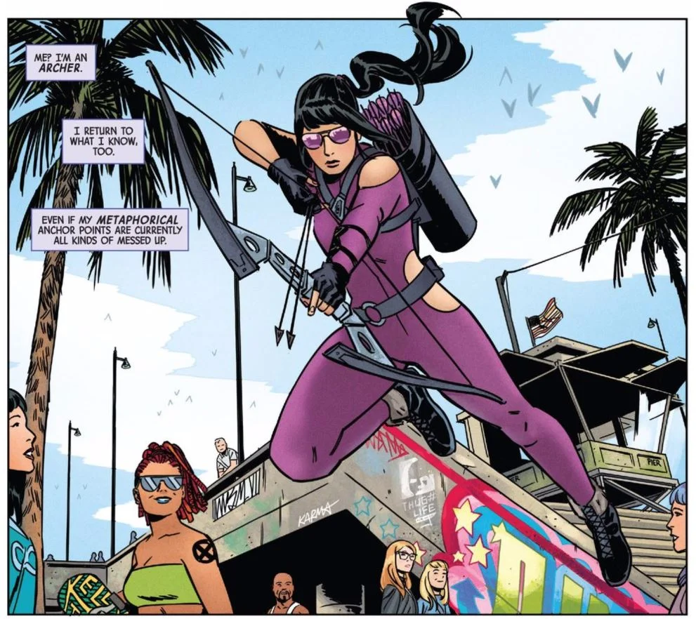 The costume design is... questionable. 