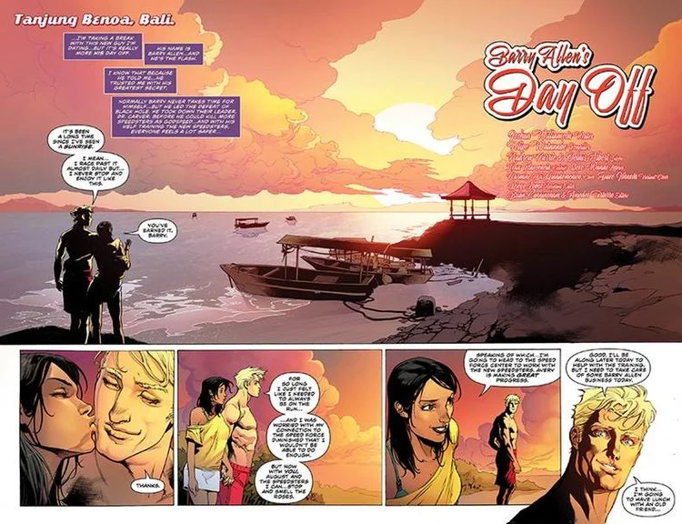 Look at Barry Allen all happy and in love. Would you believe me if I told you that it didn't last? 