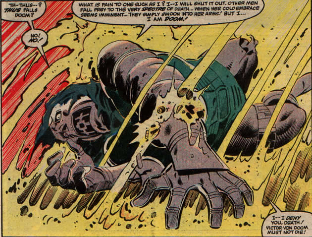 SPOILER ALERT: He kicks the Beyonder's Jheri Curled ass momentarily. 