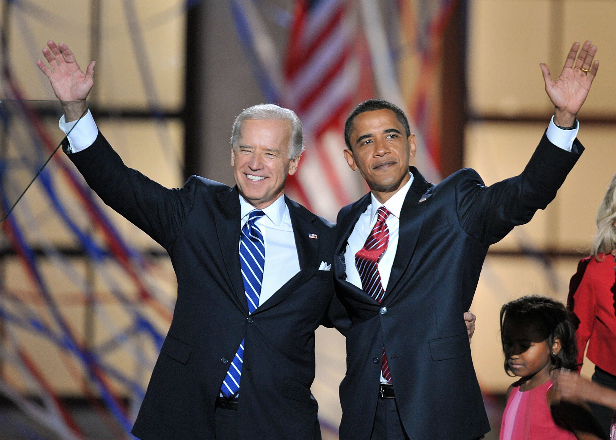 Obama: I couldn't do this without you, Joe. Biden: Sure you could, just not as stylishly.