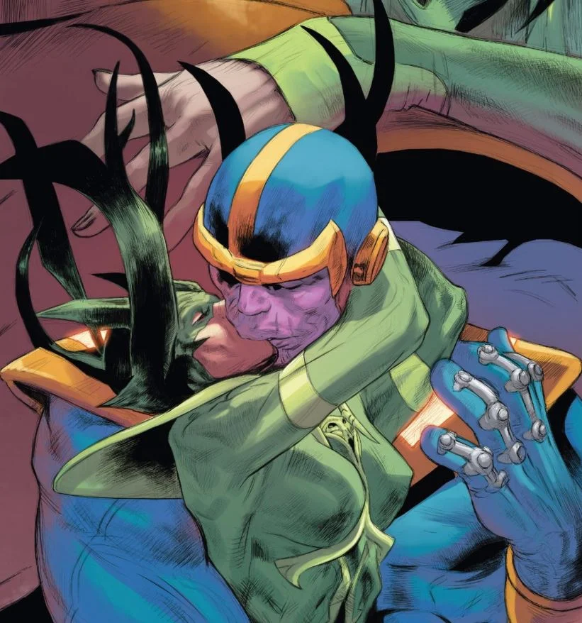 That's Hela Kissing Thanos if you didn't know