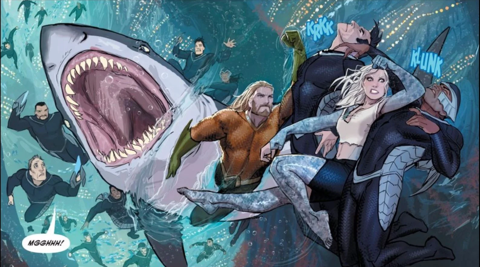 Good thing Mera doesn't seem him hanging with a pretty younger woman.