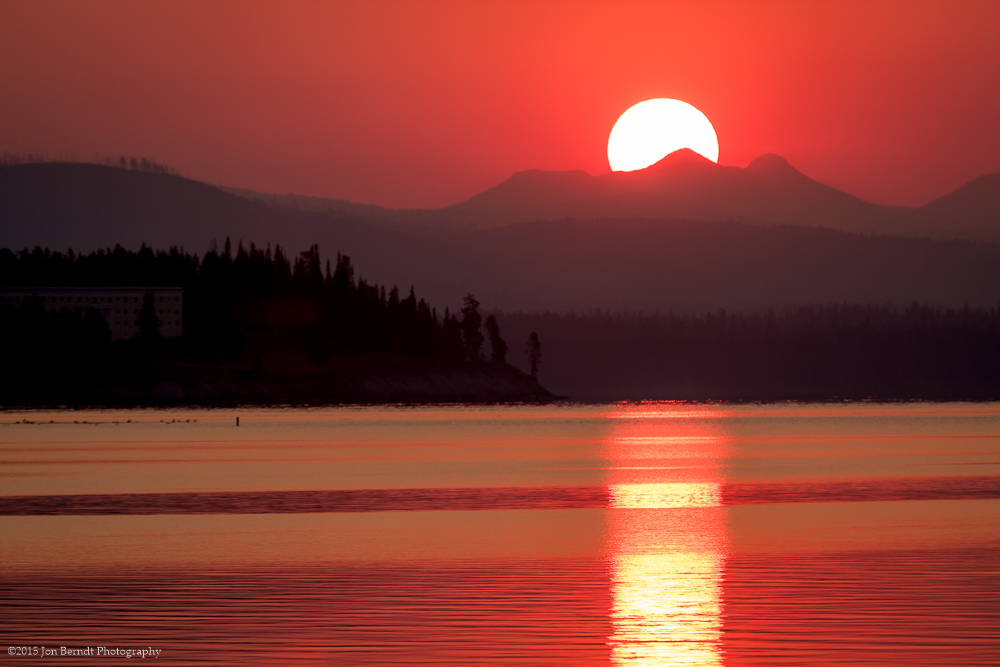 Star Rise Over Lake Yellowstone