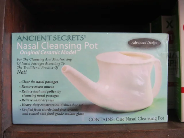 Yes we stock Neti Pots! (nasal cleansing pots)