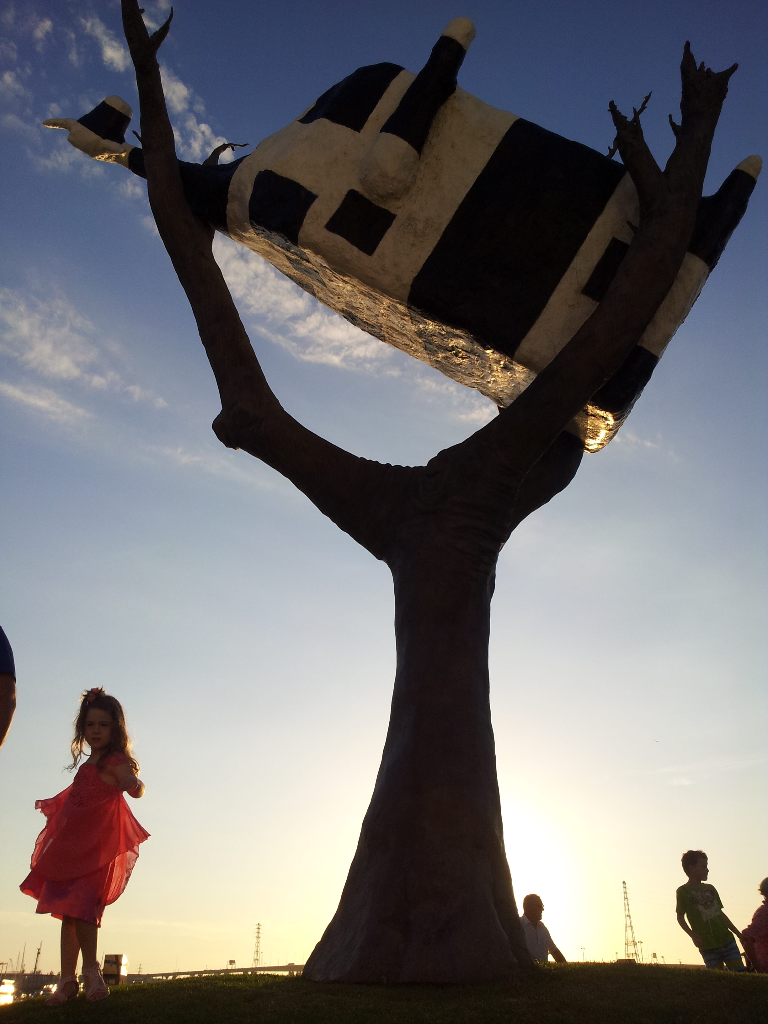10. The Cow in the Tree. Bizarre and pretty cool :)