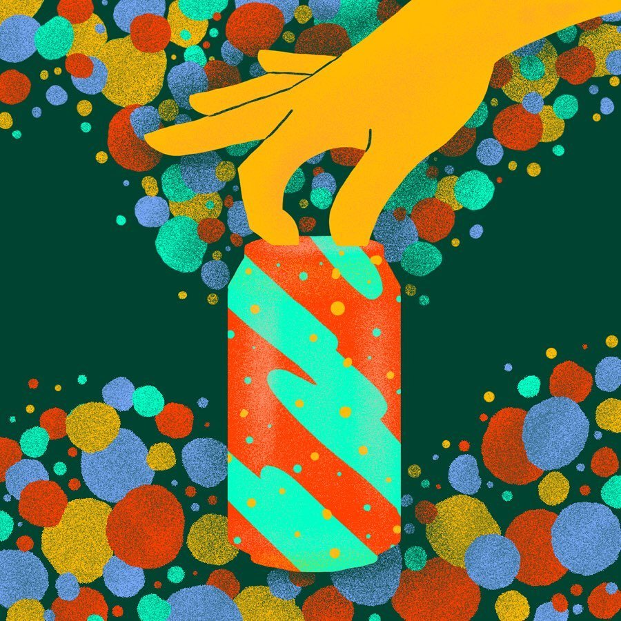 10. Soda🥤
.
Gotta love the sound of opening a good fizzy drink. .
.
.
.
.
.
#inktober #inktober2019 #flpinktober19 #illustration #womenofillustration #weloveillustration #photoshop #wacom #soda #drink #bubbles #coke #nyc