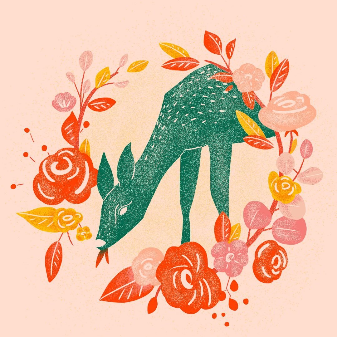 07. Deer 🦌
.
Oh dear! The deer&rsquo;s munching the roses. 🌹
.
.
.
.
.
.
.
.
#inktober #inktober2019 #flpinktober19 #illustration #womenofillustration #weloveillutration #wacom #photoshop #deer #rose #nyc