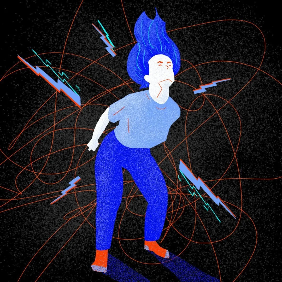 03. Rock 🤘
.
Horns up and rock it out! Shouts out to all the bangers, bops, and jams &ndash; and Satan too. 😈
.
.
.
.
.
.
.
.
#inktober #inktober2019 #flpinktober19 #illustration #womenofillustration #weloveillustration #wacom #photoshop #rock #mus