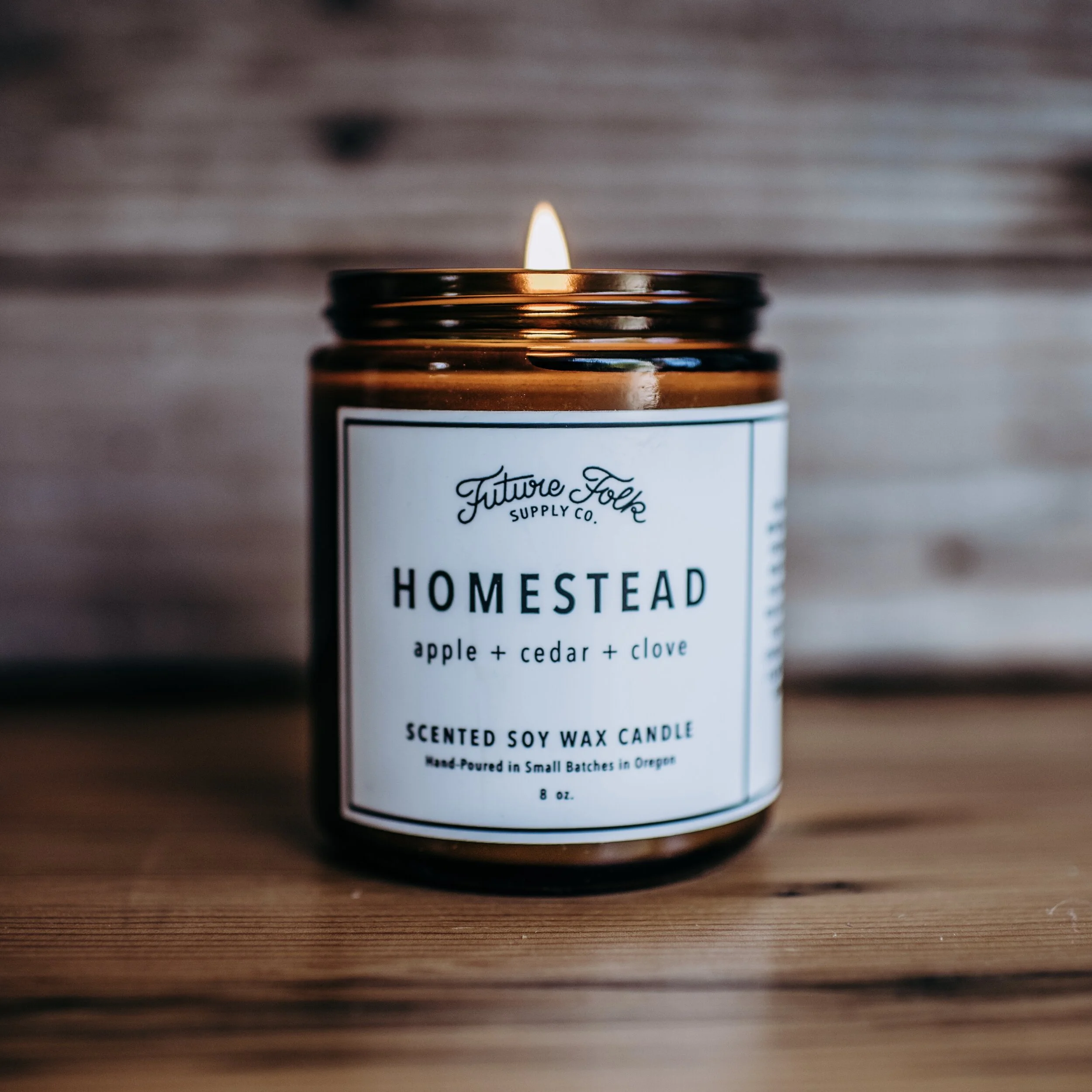 Homestead Scented soy wax candle