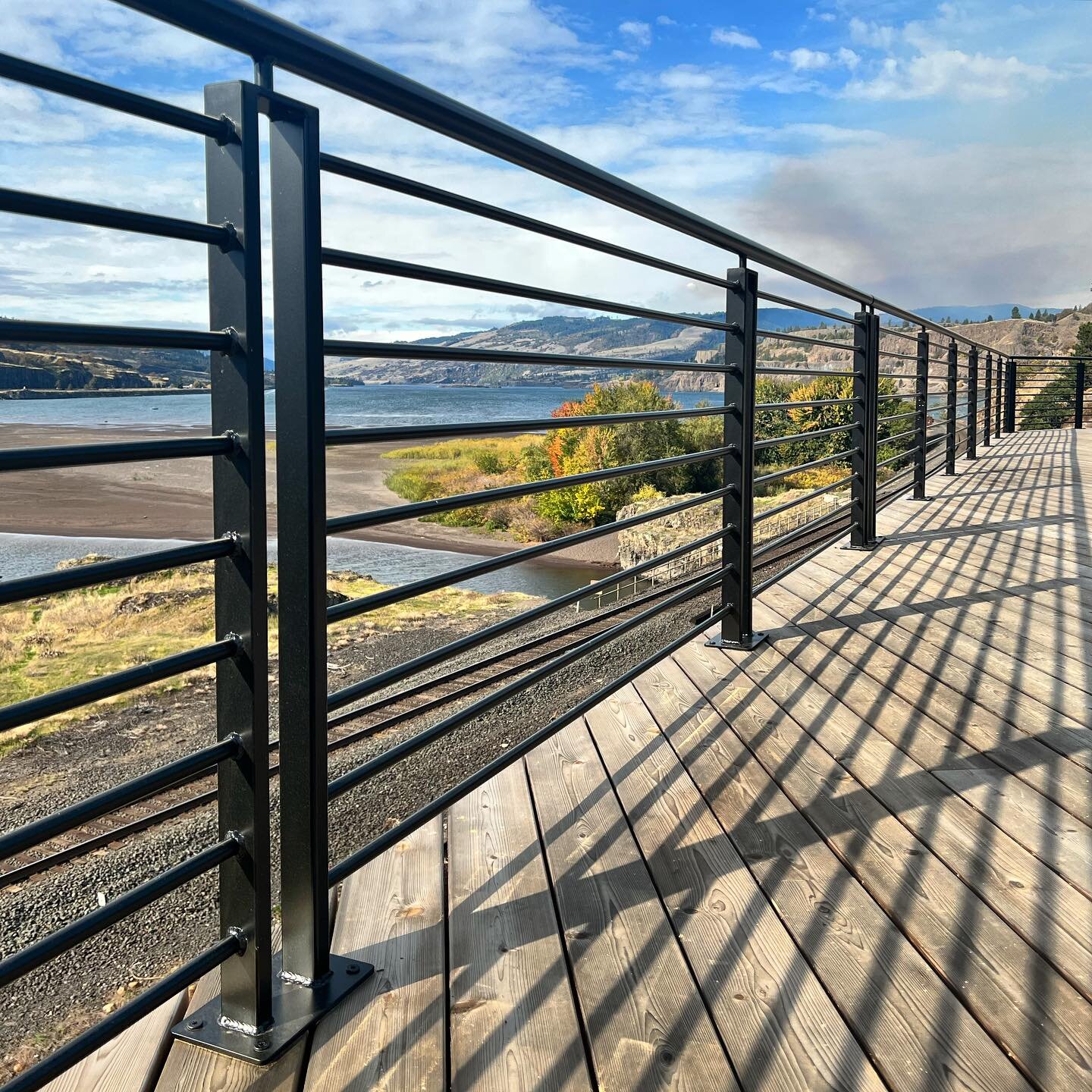 Deck railing for @34_state_street is in! Now onto some inside projects. 

Can&rsquo;t wait to check out the views and enjoy a treat from the new @confluencecafe 🙌🏻☕️🥐

Stay tuned. Opening soon!!