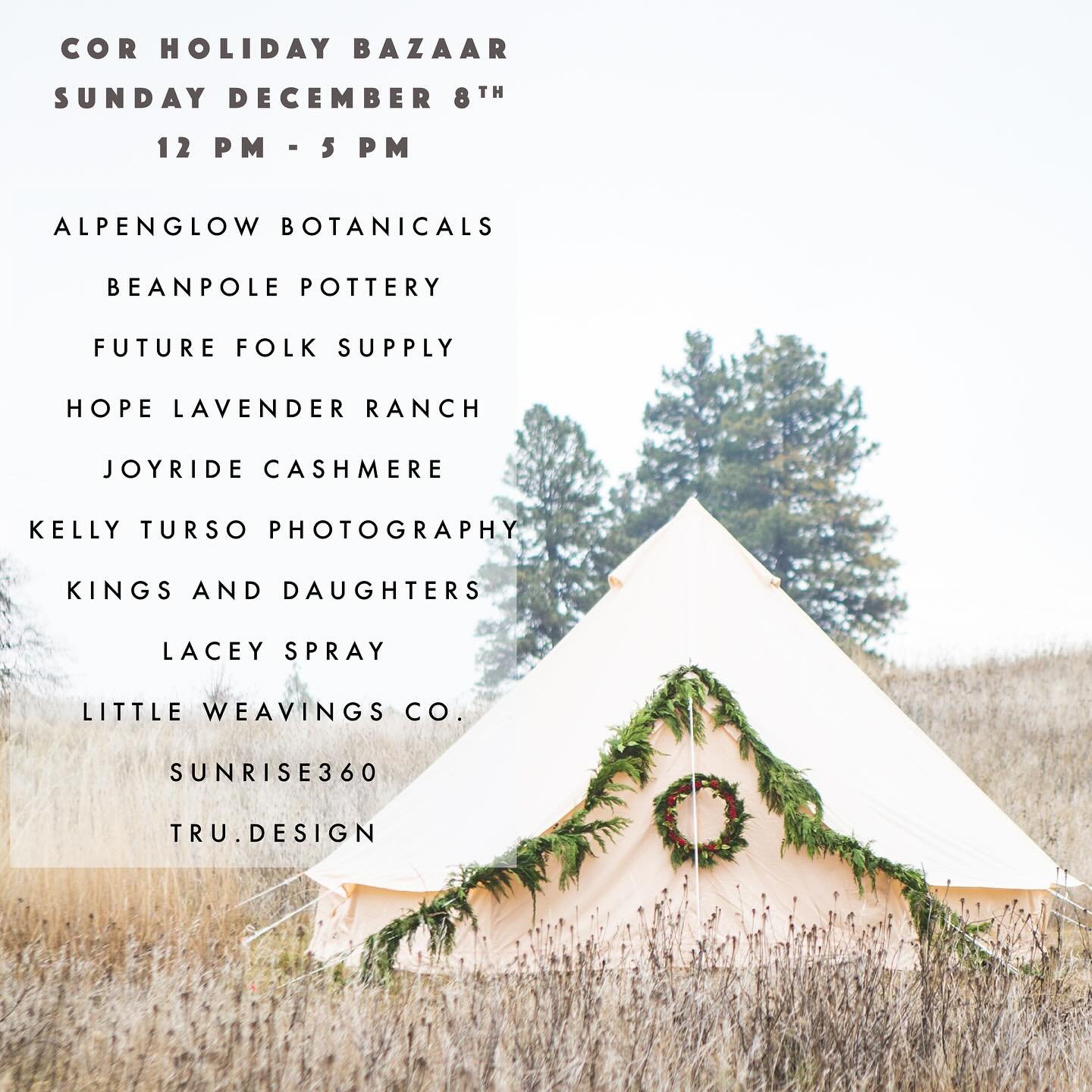 Our favorite favorite market is happening this weekend!! Who&rsquo;s ready to come drink some bubbly, shop with all these super talented makers and vibe out @corcellars this Sunday? 🥂

&gt;&gt; This is our last Maker&rsquo;s Market of 2024! Come tak