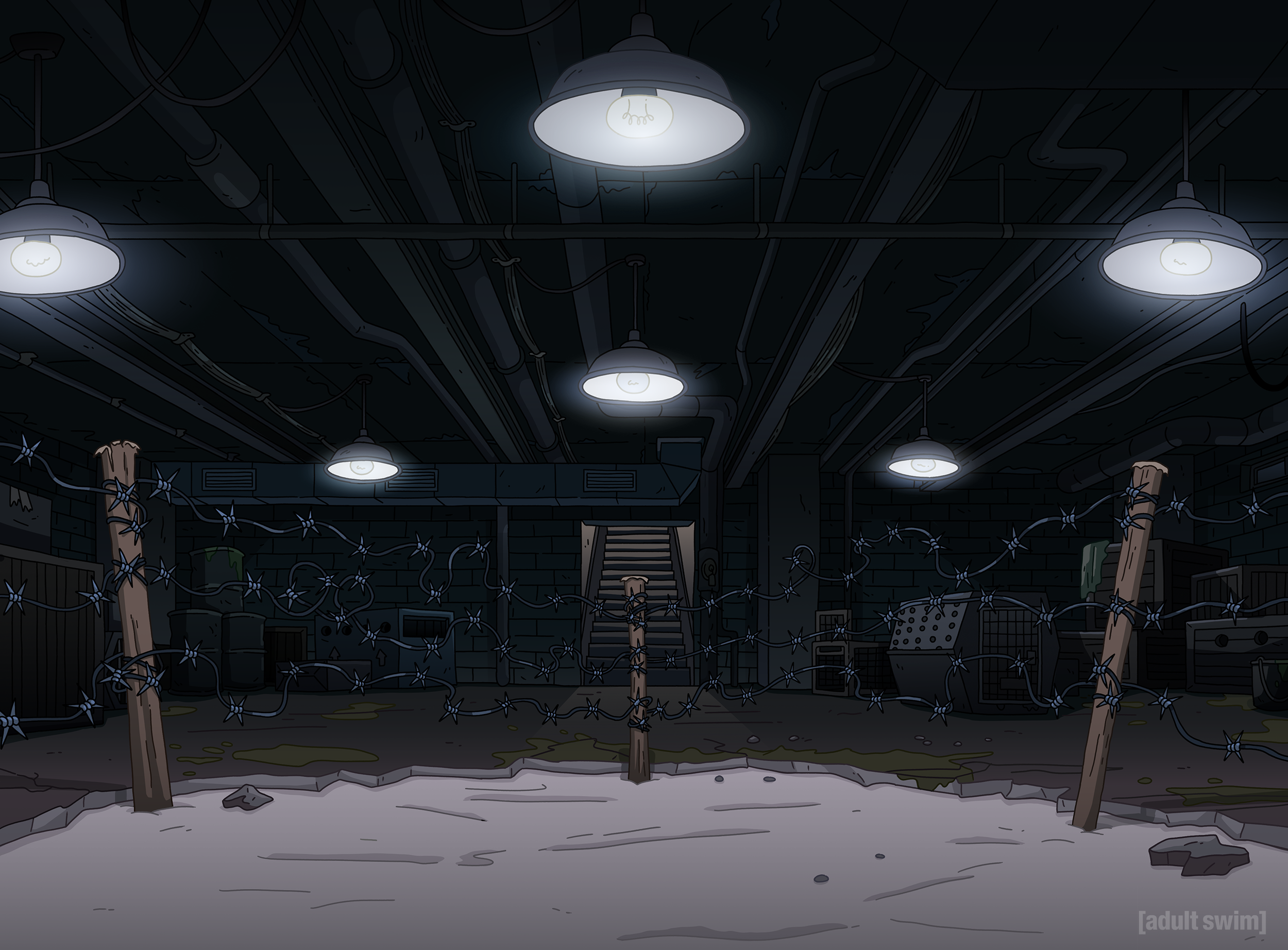 BG Lines and Paint | Smiling Friends (Season 3) for Adult Swim