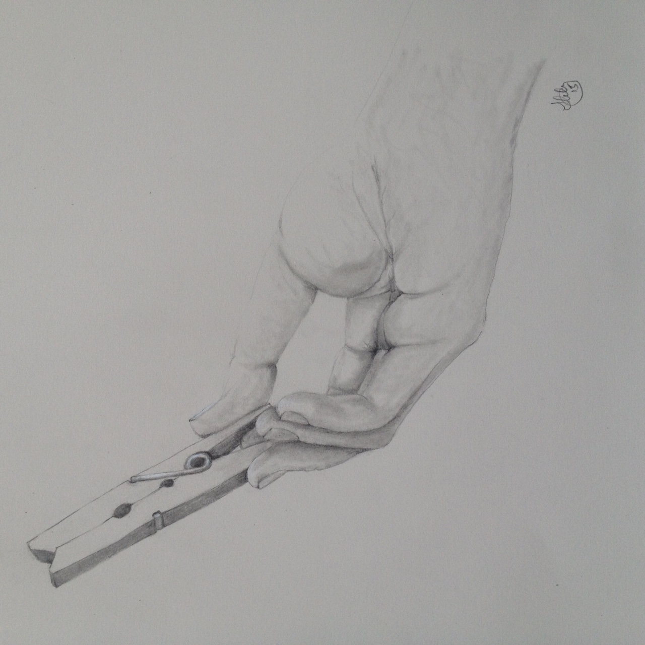 Hand study : Olivia i