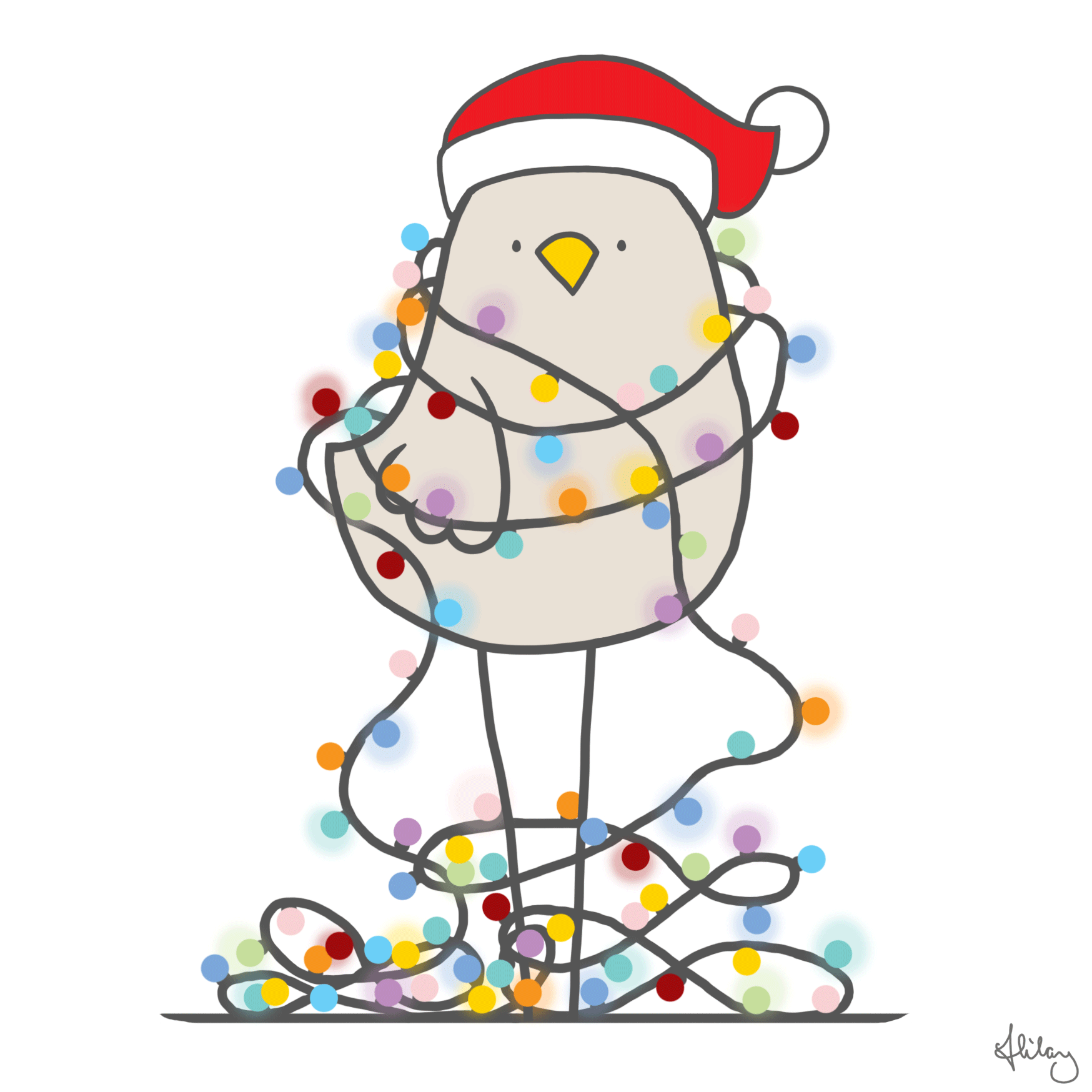 Christmas birdie