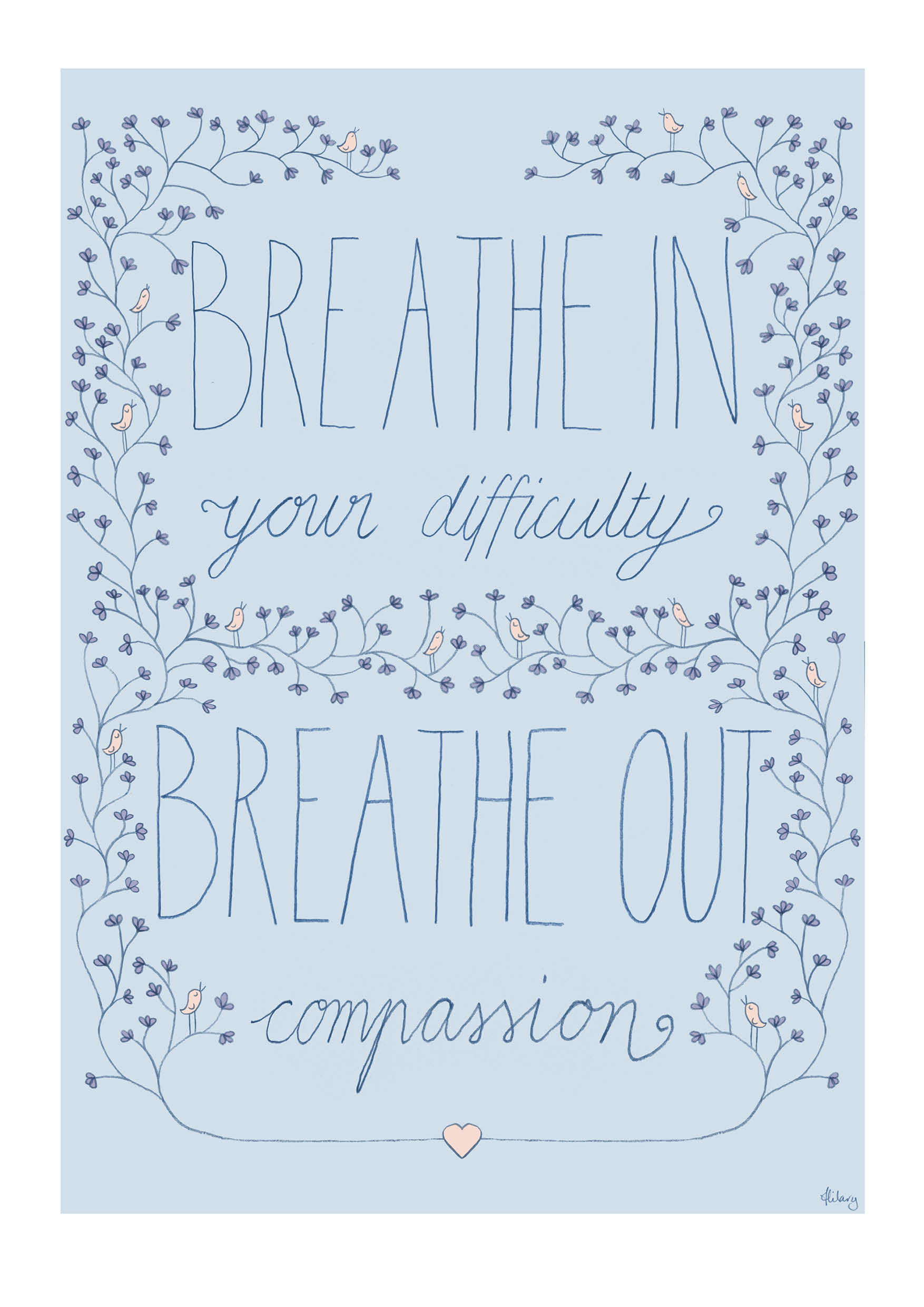 Breathe , digital with hand drawn elements, 2019