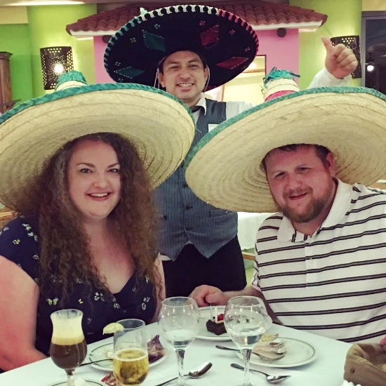  Celebrating the hubby's birthday. He had a 102.5-degree fever during that meal. :(