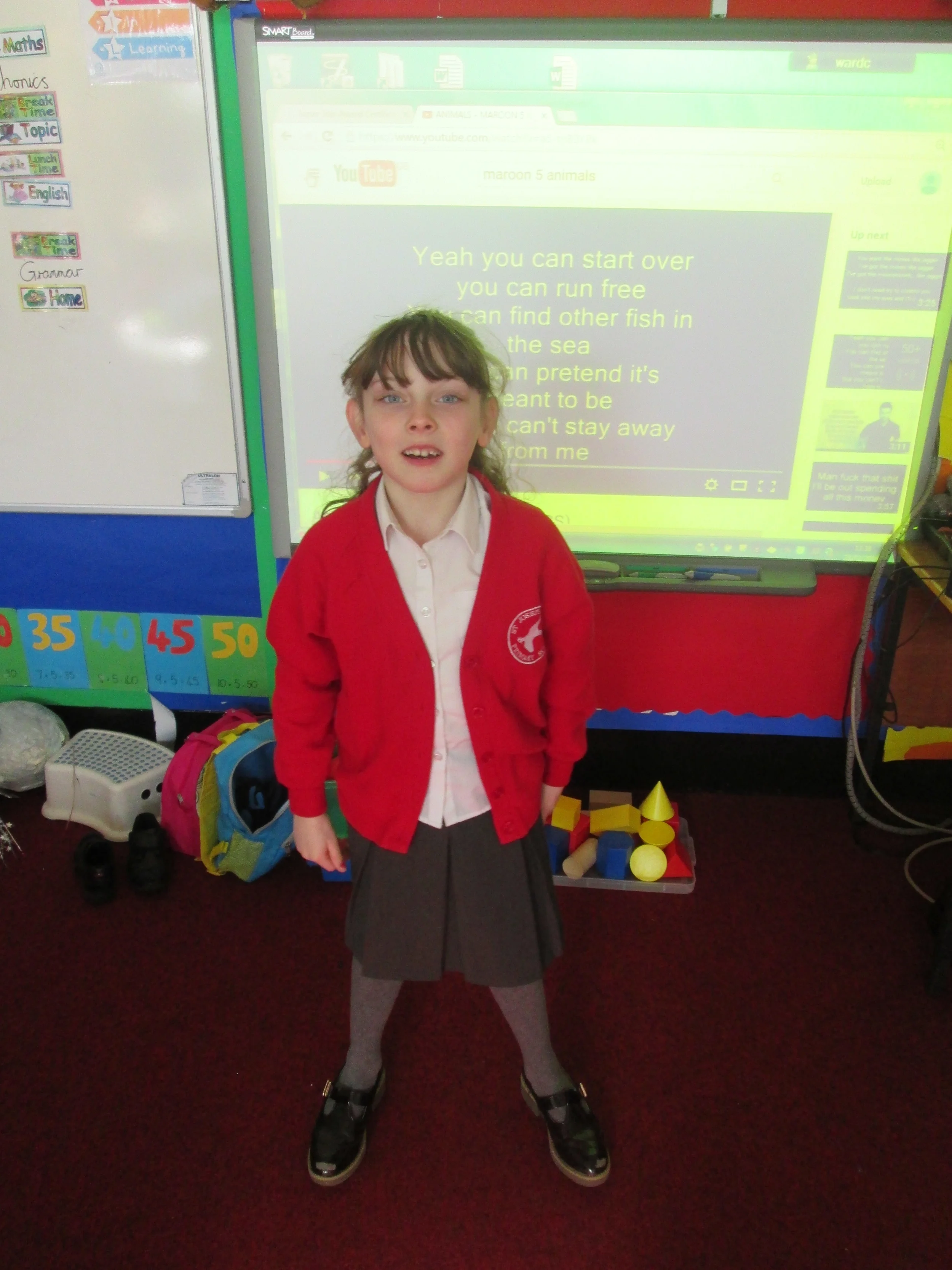 Rosa entertained us with a confident performance of her animal poem. She is also currently writing and performing some animal songs. Miss Ward thinks she might grow up to be the next Adele!