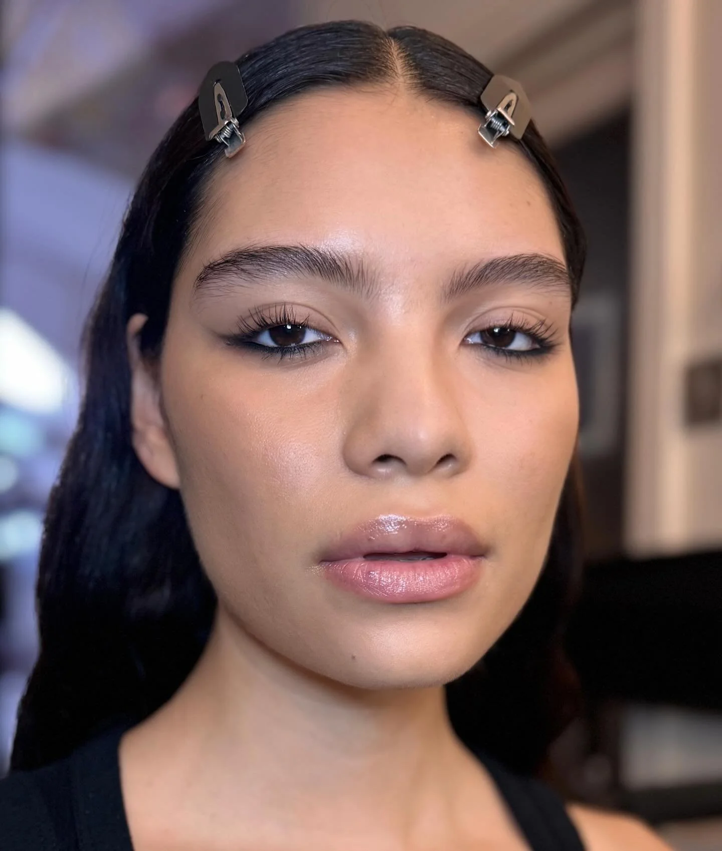 @lana_roga BTS 🖤🖤

@meltcosmetics Gel Liner 
@diorbeauty Face &amp; Body Foundation
@hauslabs Concealer
@patmcgrathreal Skin Fetish Highlighter 

#felineflick #meltcosmetics #hauslabs #kohleyes #skinfetish #wingeyeliner #diorfoundation