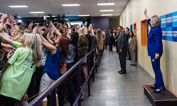 Photograph: Barbara Kinney/Hillary Clinton campaign