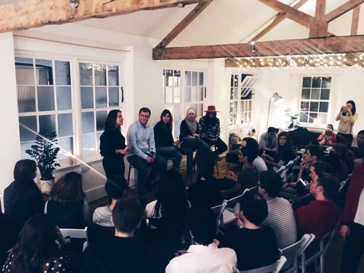 An evening of debate at Vinaya House. Photo: Vinaya