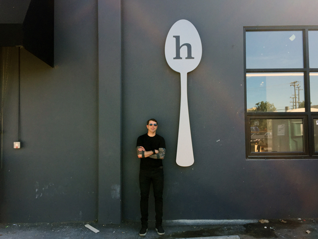 Neil Grimmer outside Habit's new headquarters in Oakland.