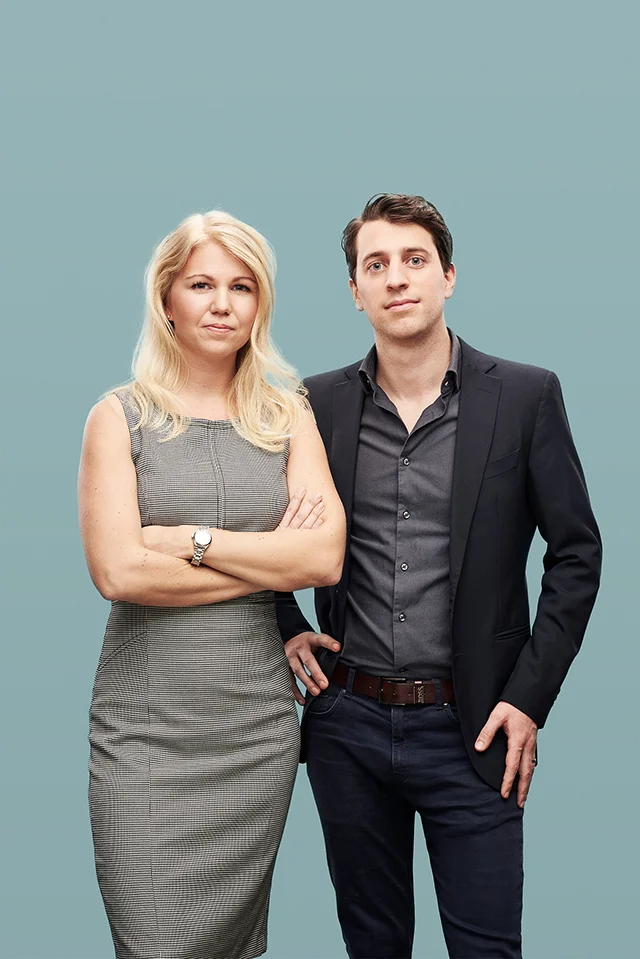 Co-founders Dr. Elina Berglund and Raoul Scherwitzl.