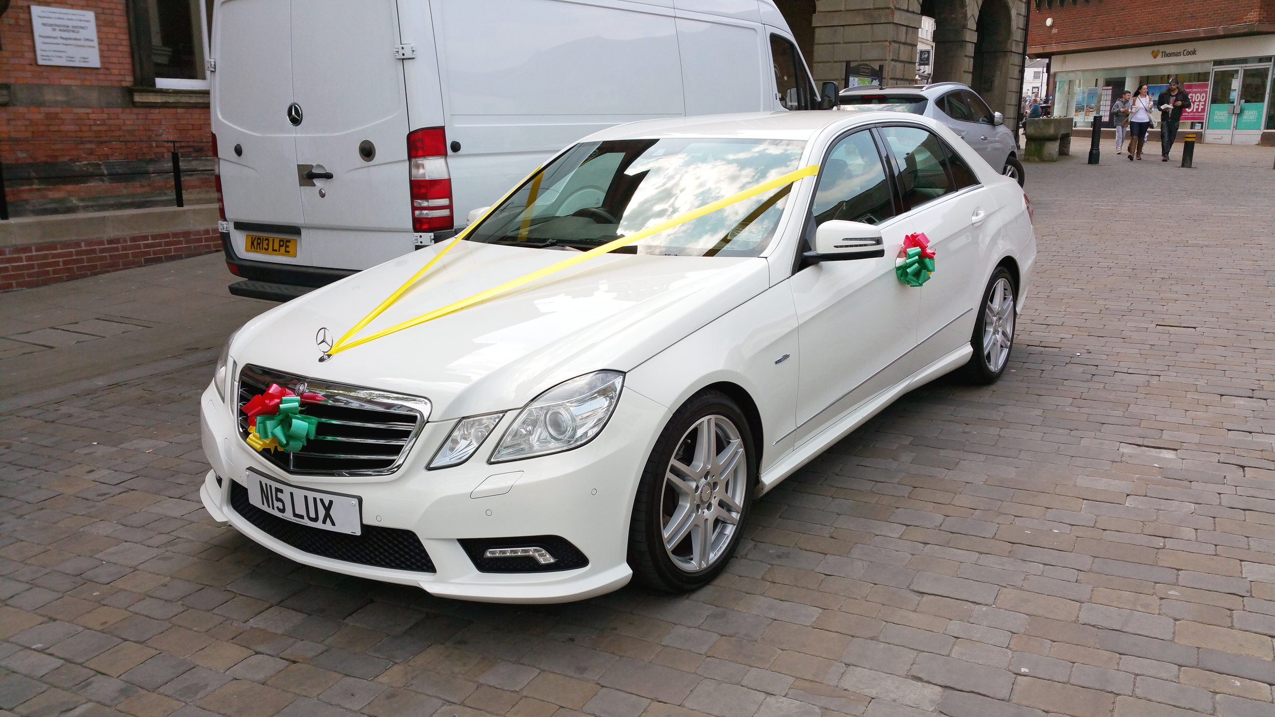 Wedding Car at Pontefract Town Hall
