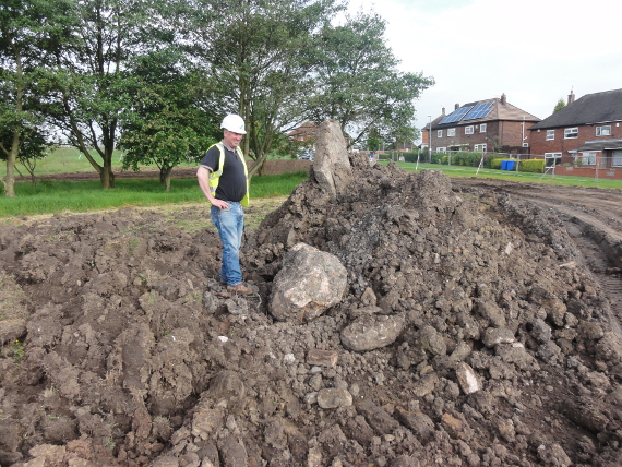 The existing subsouil layer for the senior pitch area is littered with bricks and rubble, and is unsuitable for sports.