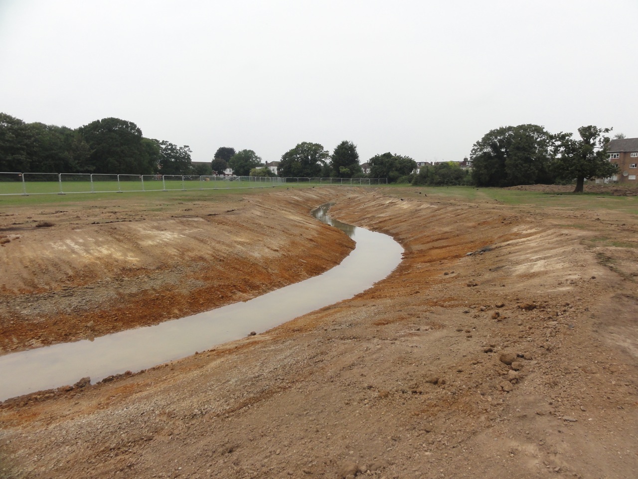 The watercourse takes shape