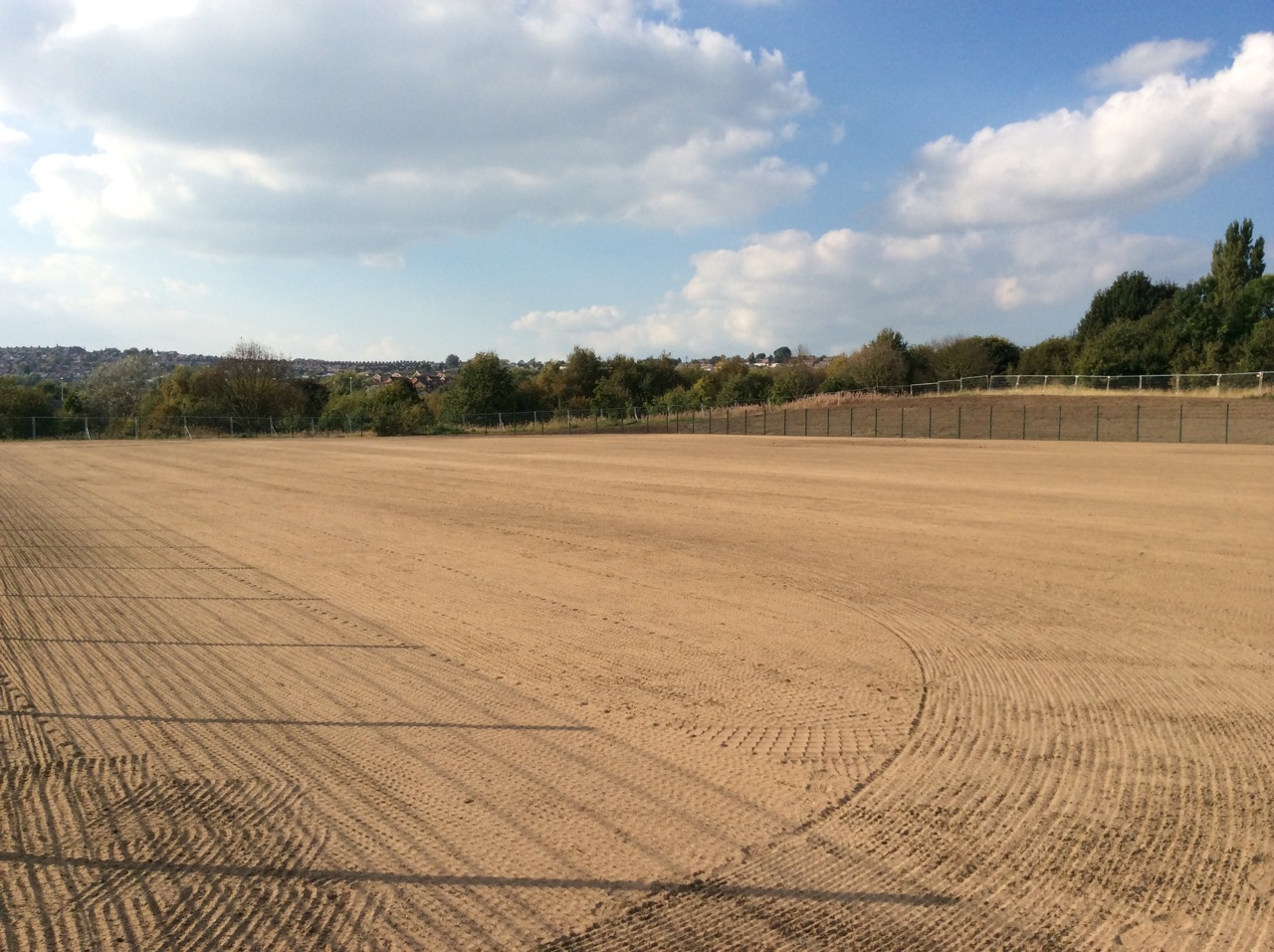 Youth pitch after seeding.