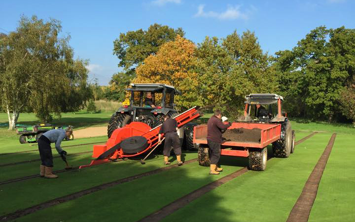  Hydraway drains are installed directly into the trench as it is cut using purpose-built machinery. 