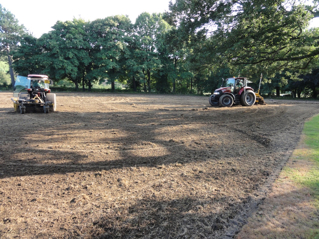 Re-grading operations underway