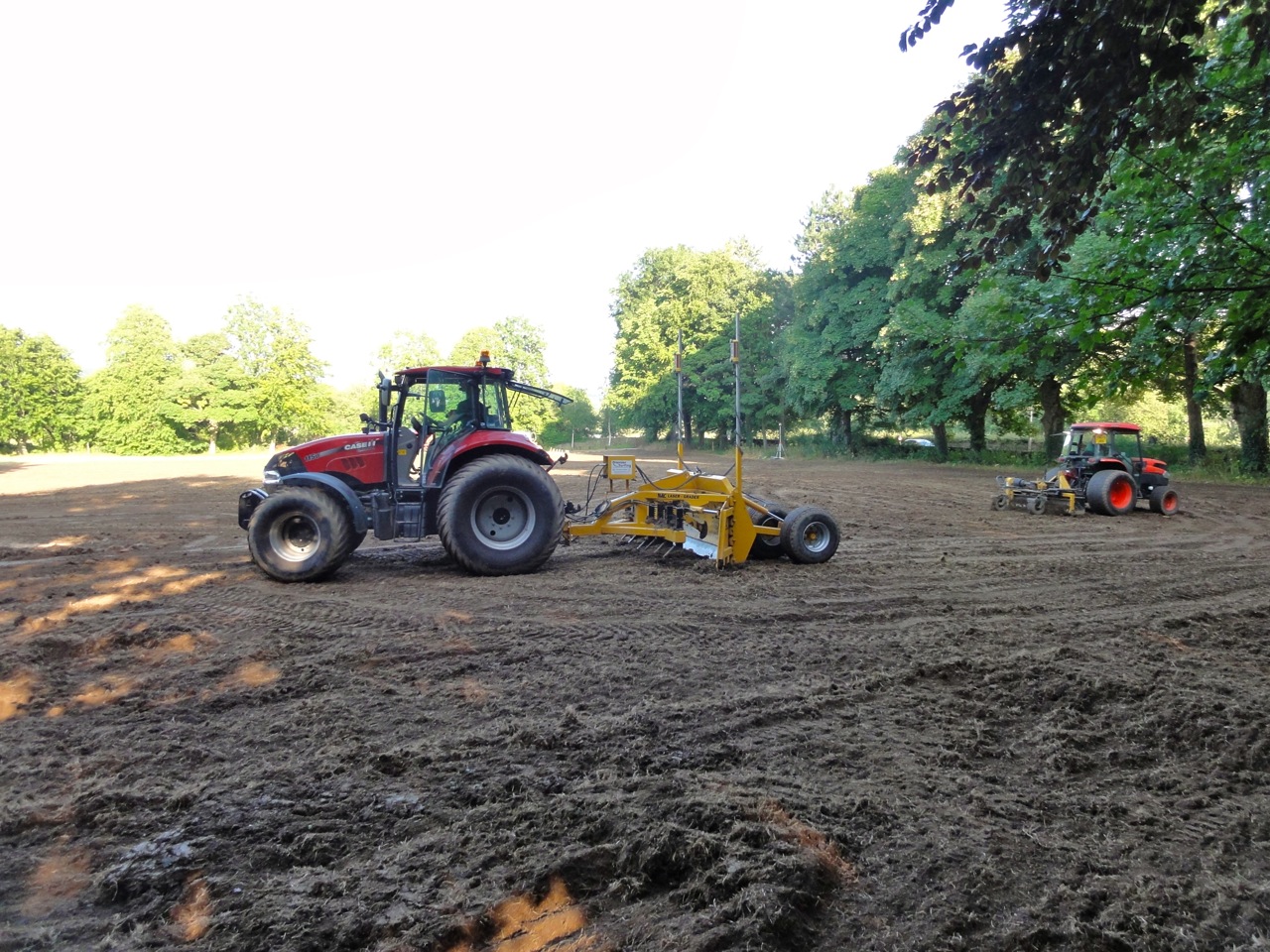 Re-grading operations underway
