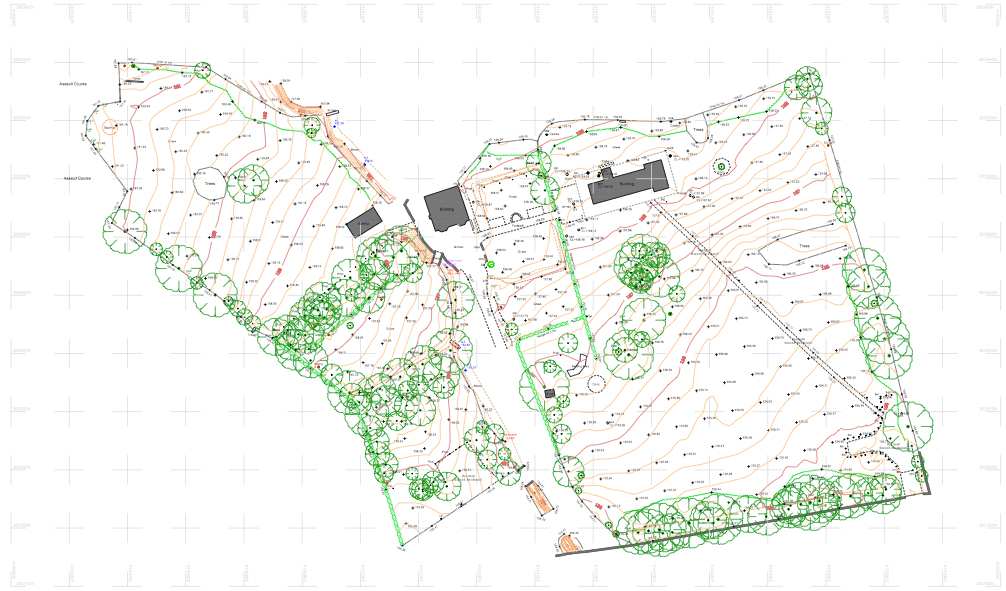 Contacting Turfdry as a result of their exceptional 20-year record for delivering cost-effective solutions to waterlogging issues, Girlguiding UK commissioned a topographical survey of the site using the latest satellite technology: an ideal foundation for the planning of optimally effective, properly staged works.