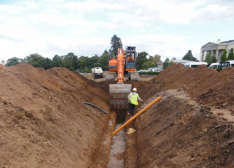 Installation of new foul sewer