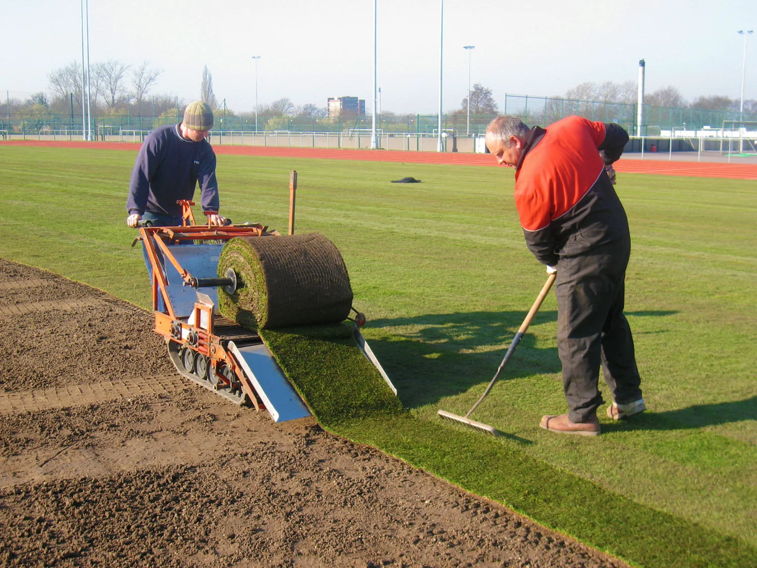 Mark Hall Specialist Sports College - Pitch Turfing