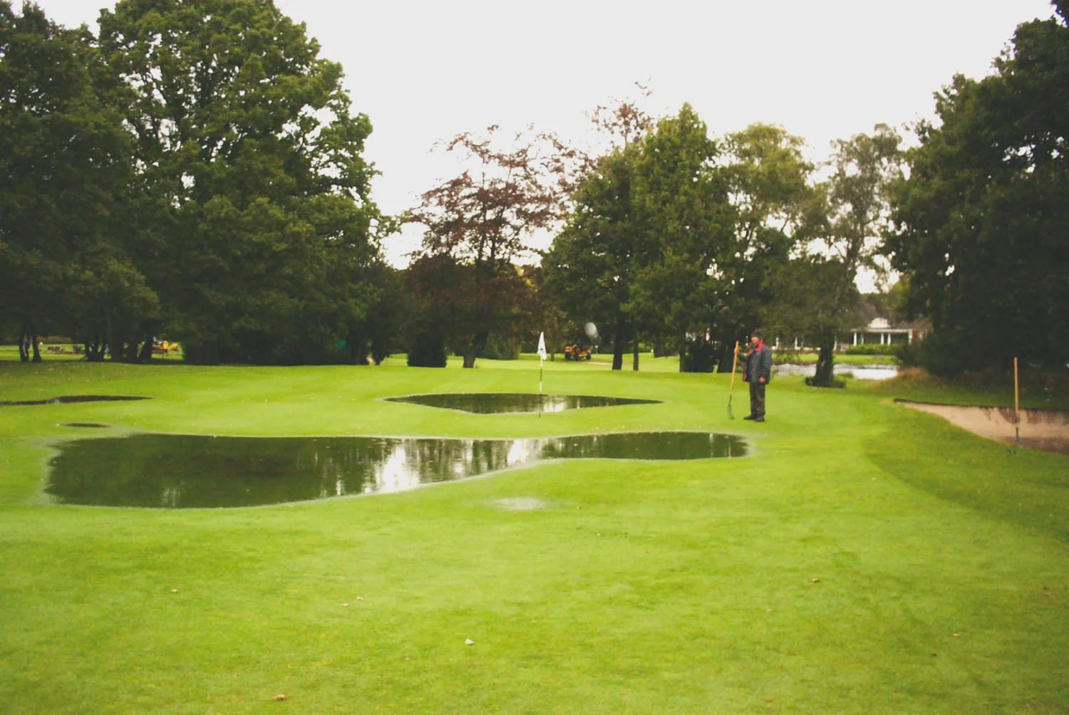 Langley Park Golf Club - Waterlogged Green