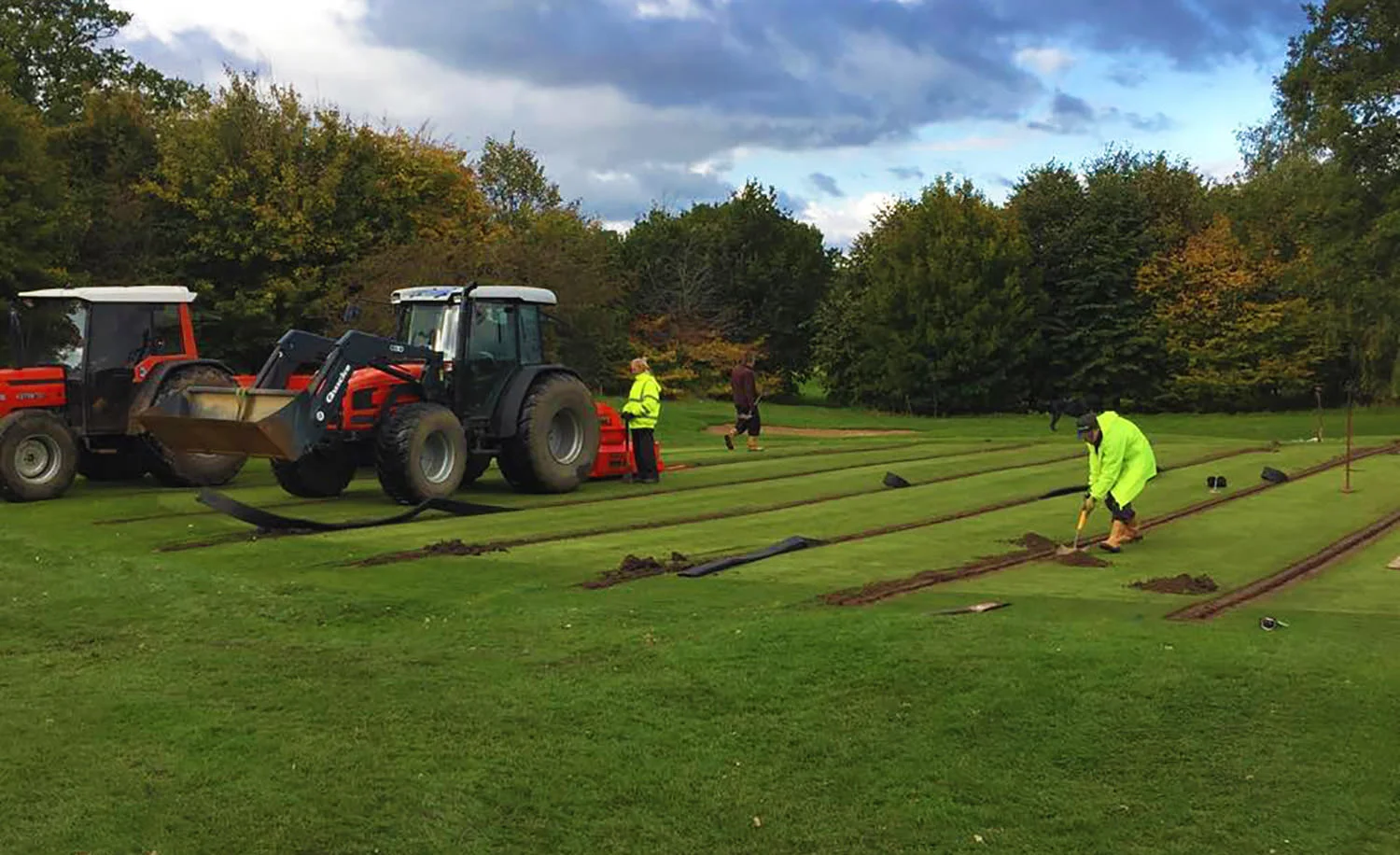 Dyrham Park Golf & Country Club - Trenching Operations