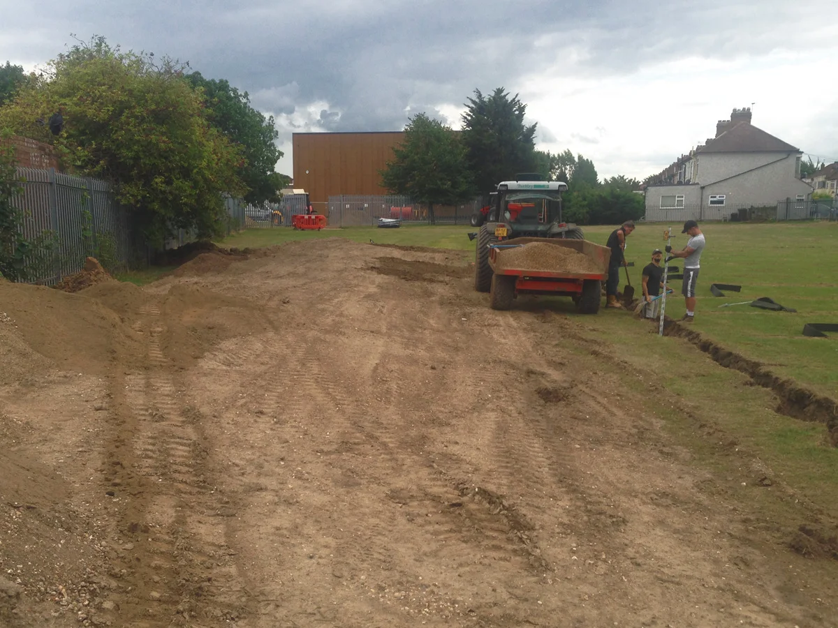 Excavated Spoil Bund