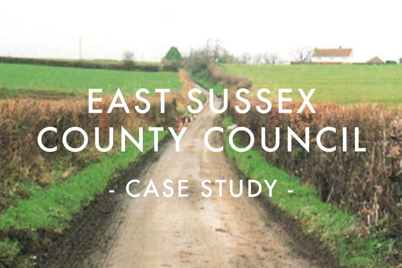 East Sussex County Council - Roadway Drainage Case Study