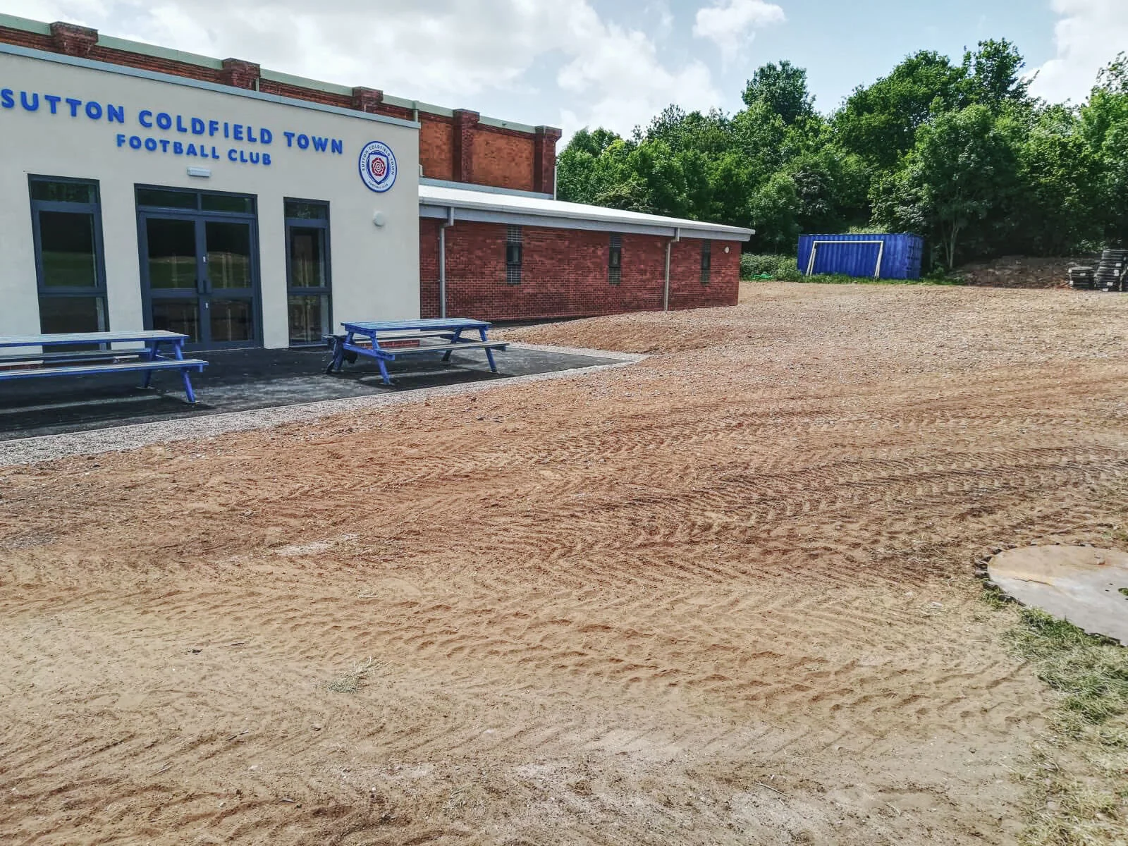  Landscaping works completed, with grading, cultivation and seeding. 