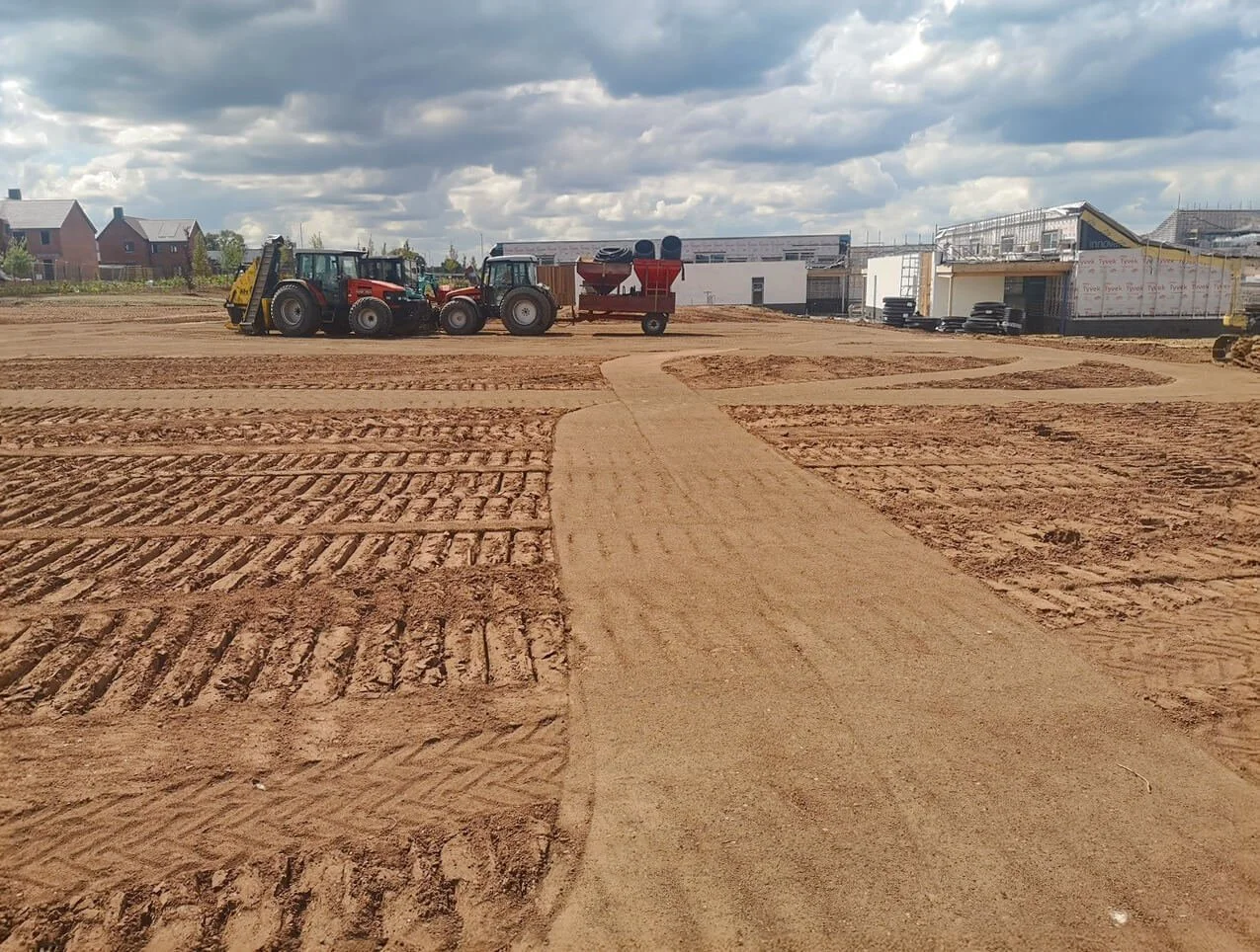 Sports Pitch Drainage Installation - August 2024