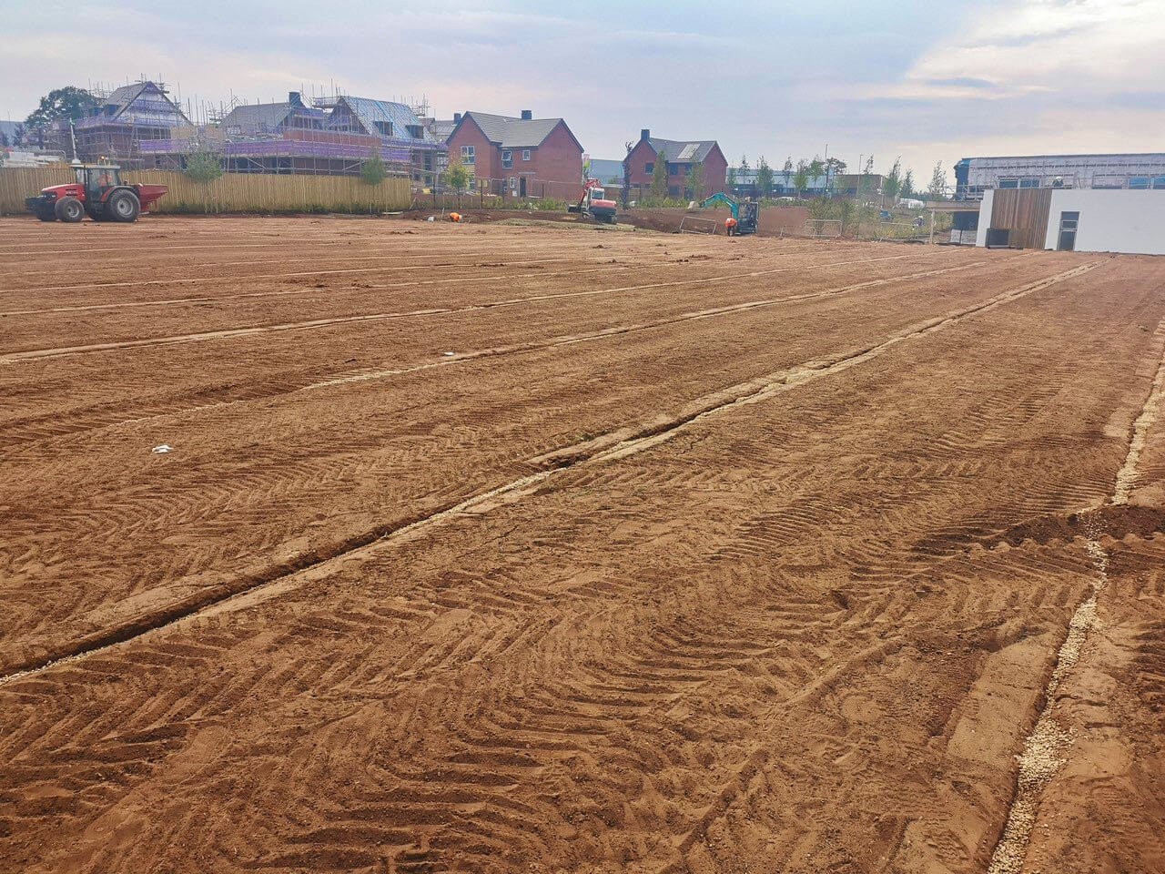 Sports Pitch Drainage Installation - August 2024
