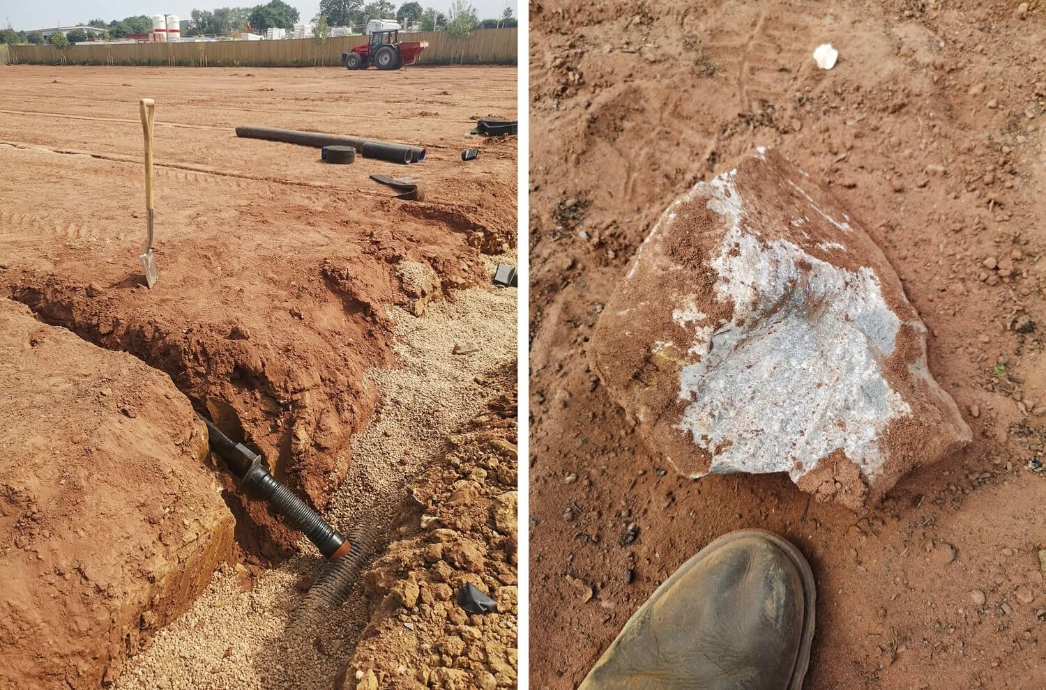 Sports Pitch Drainage Installation - August 2024