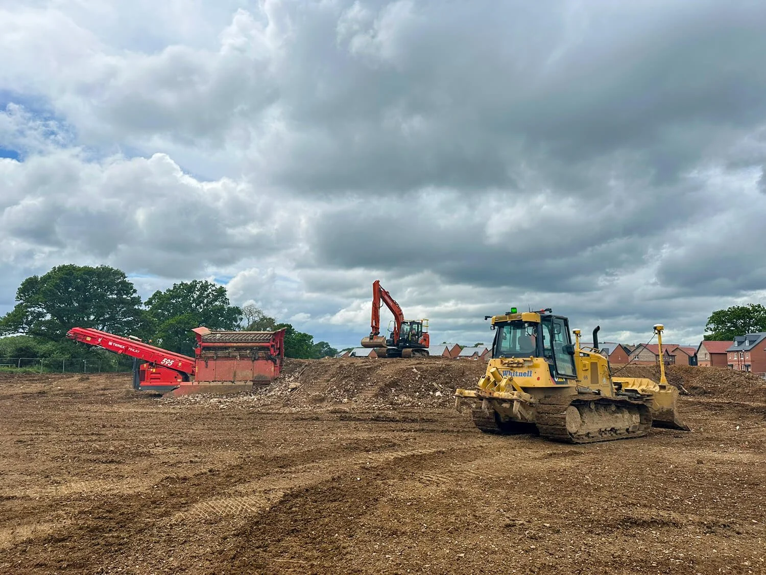 Highlands Park Sports Pitch Construction project Underway After Soggy Start to the Year