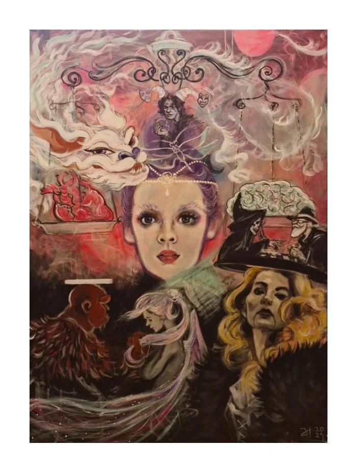 Nekonečný príbeh umenia 100 x 80 akryl