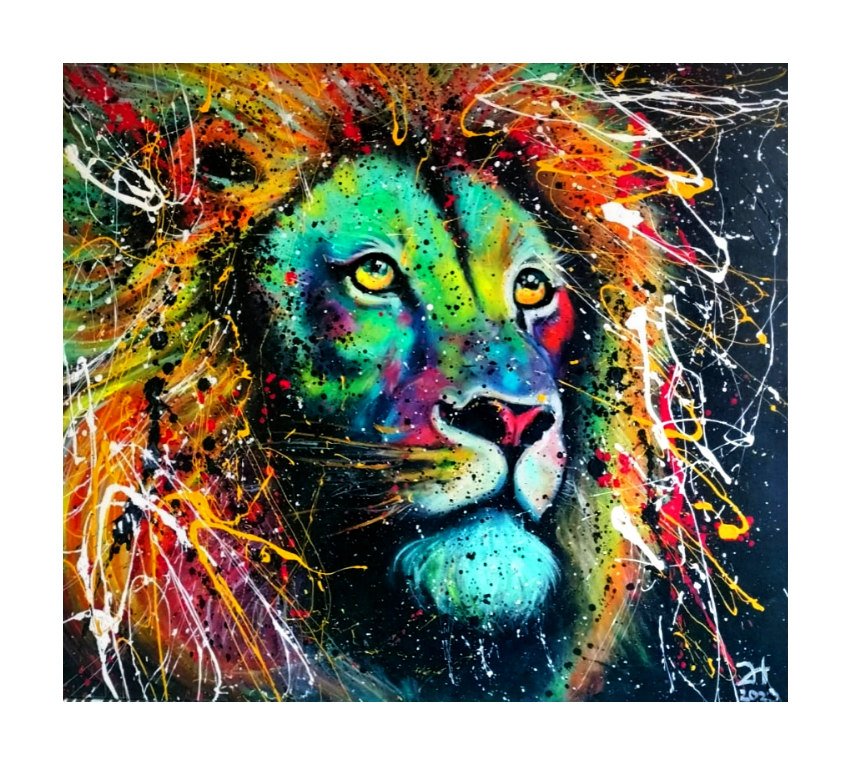 Lion cool colours