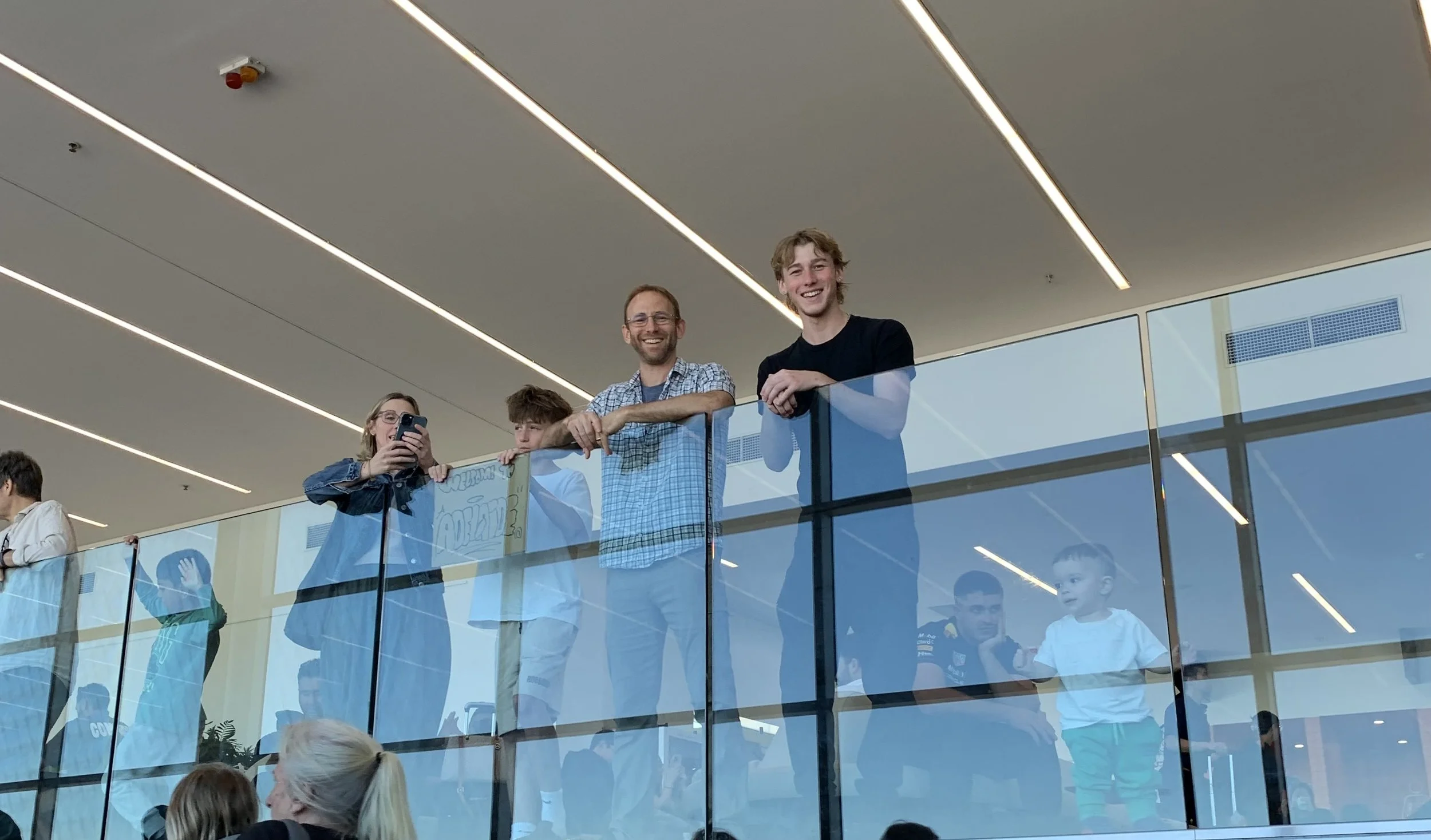 We finally made it! We were surprised to see everyone’s smiling faces as we exited the airplane! What a treat!!