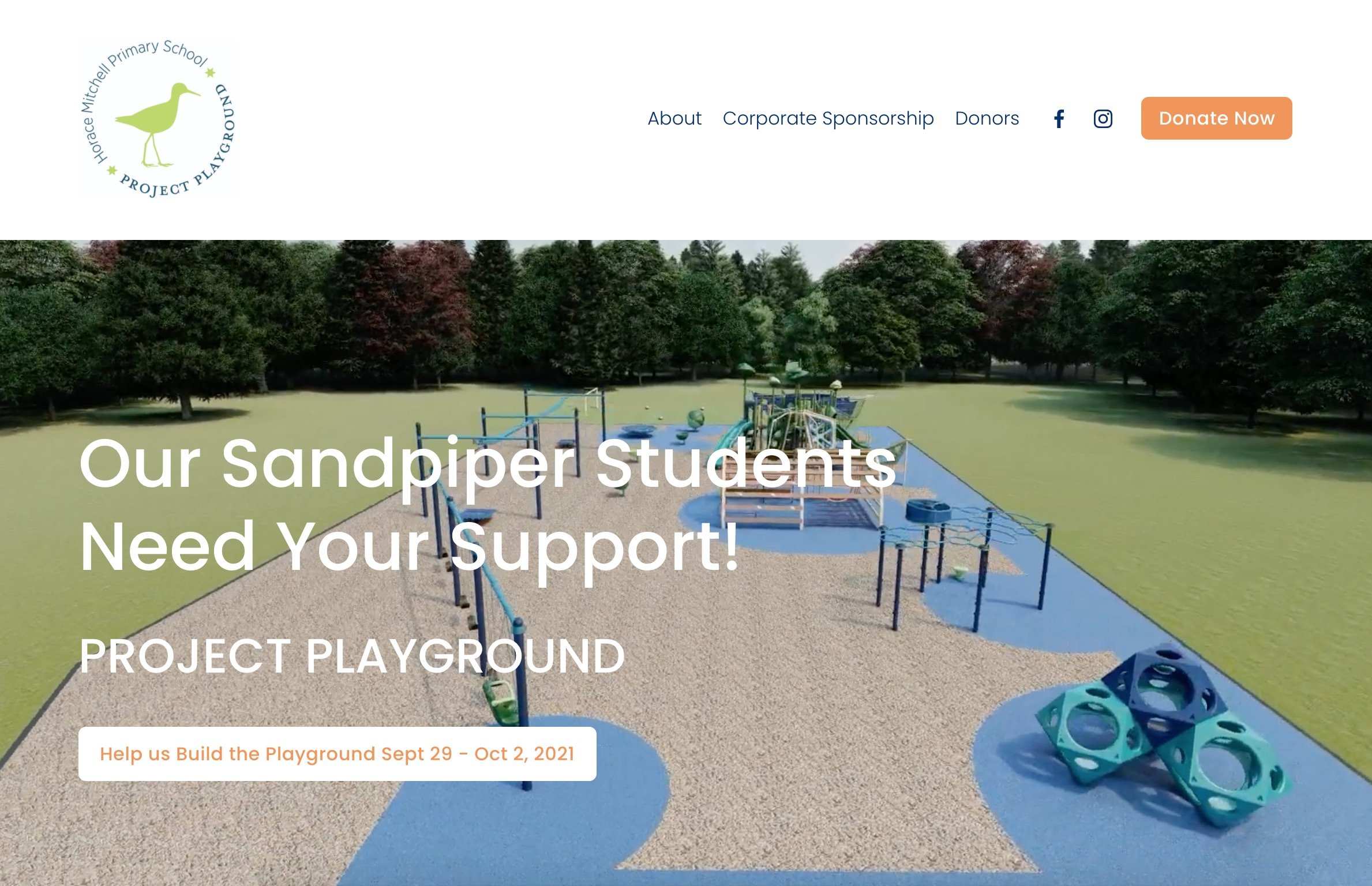 Playground Fundraising Website