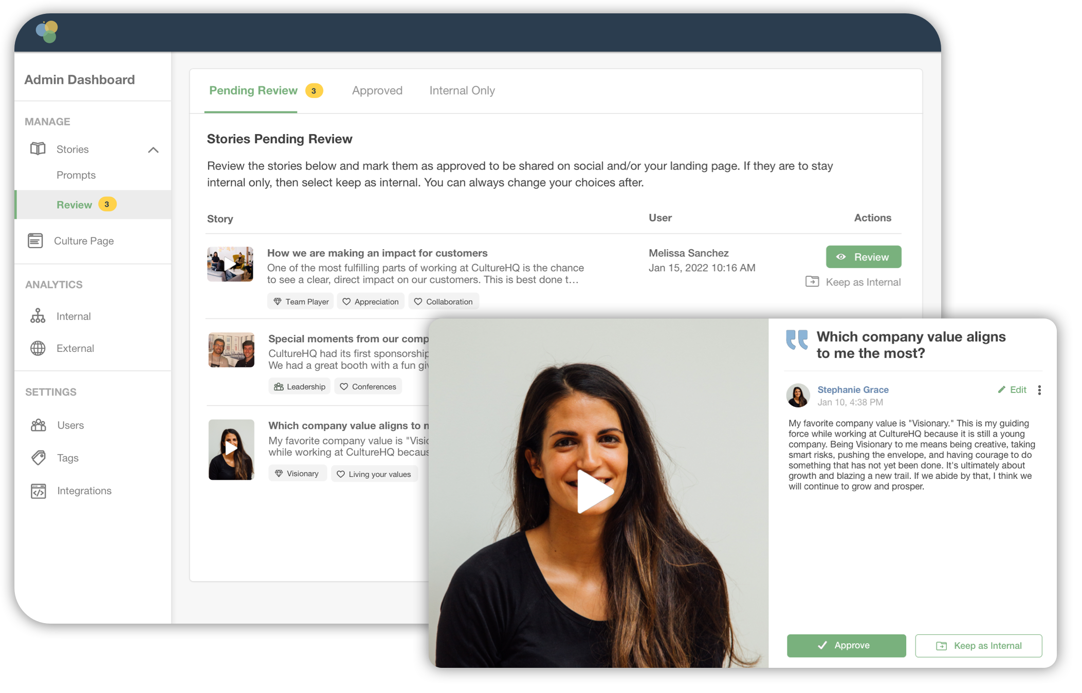 How it works CultureHQ